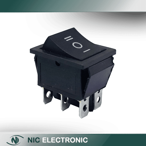کلید راکر ROCKER SWITCH 6P 3C (KCD4-203) BRASS