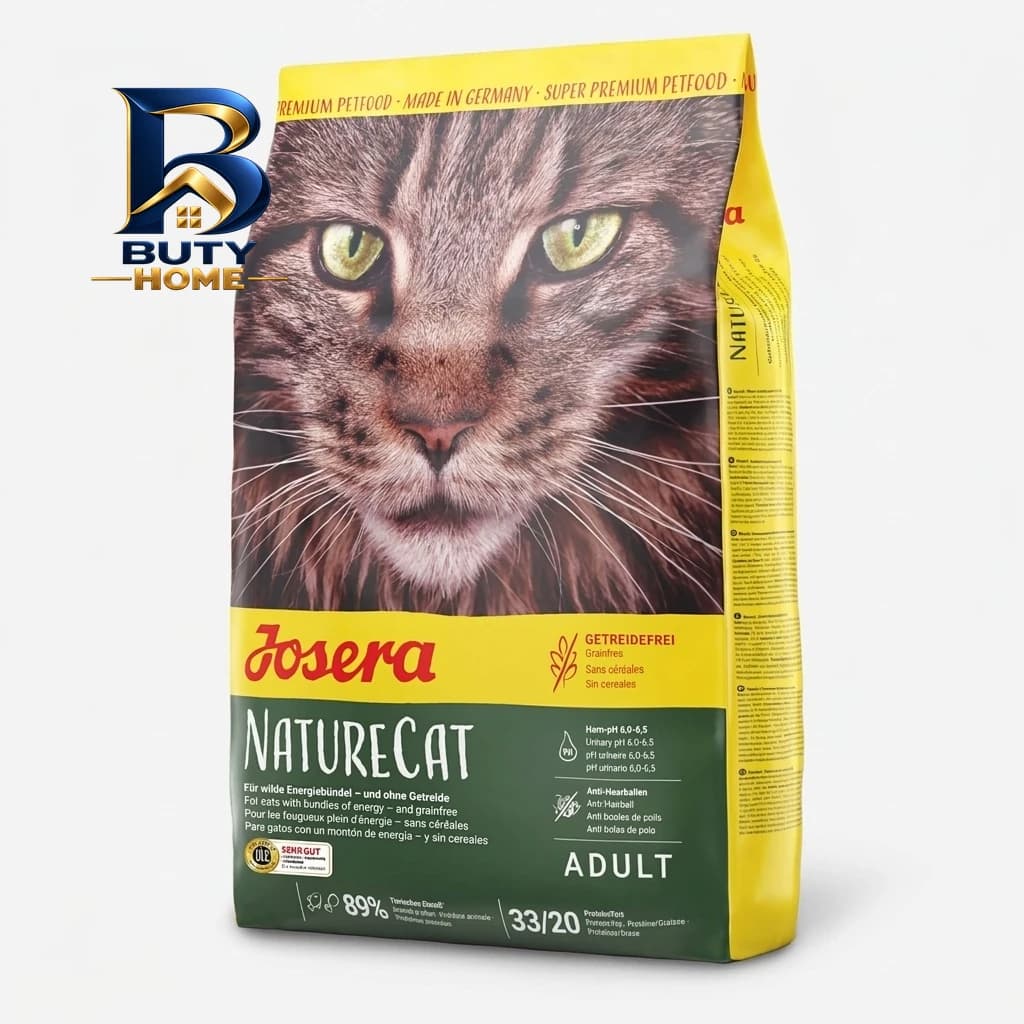 غذای خشک گربه جوسرا مدل NatureCat مناسب مجاری ادراری وزن 10 کیلوگرم