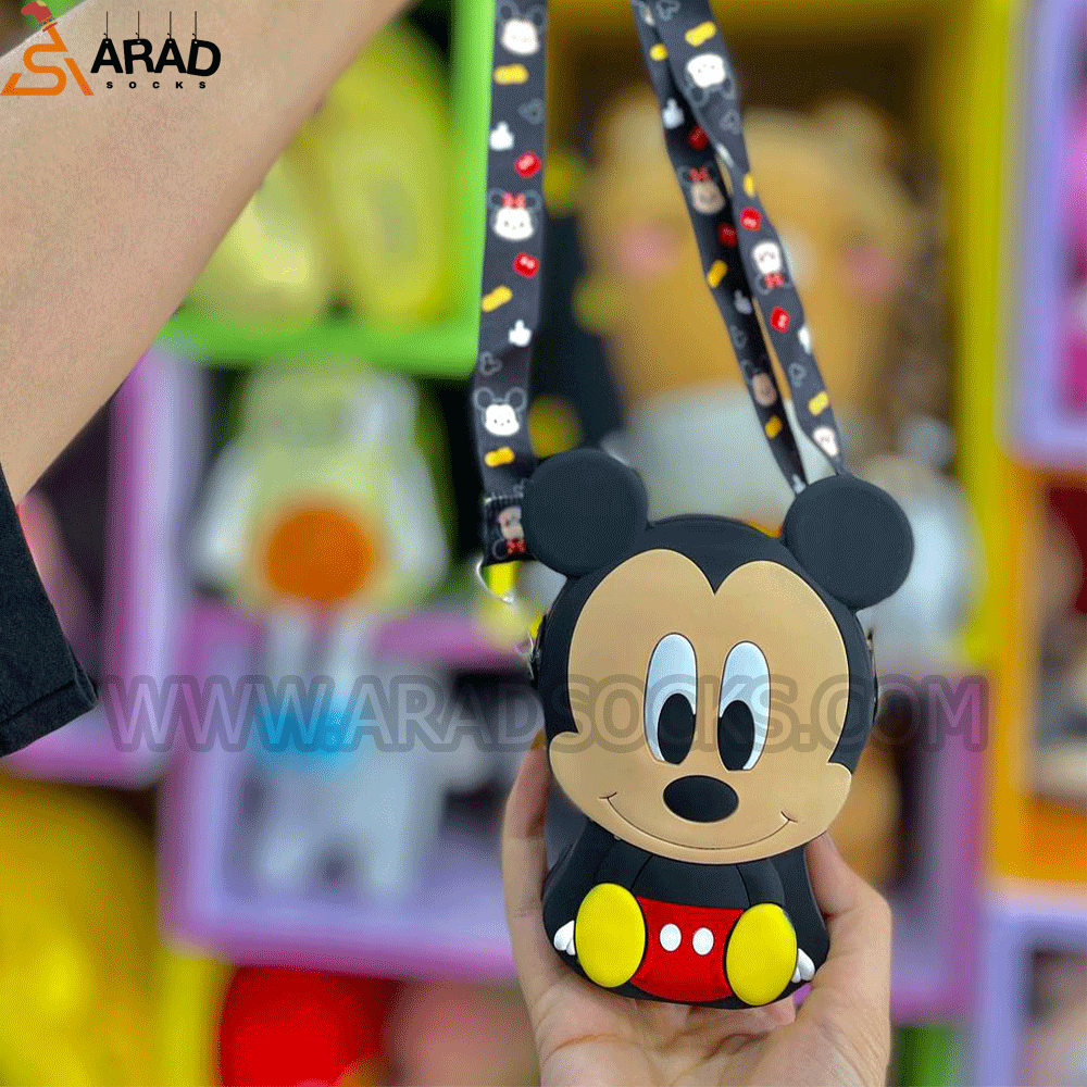کیف سیلیکونی طرح میکی موس نشسته