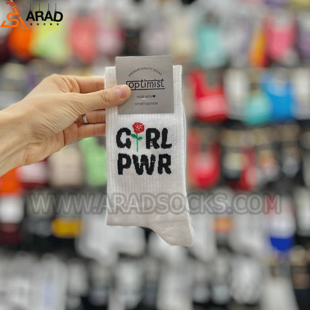 جوراب ساقدار طرح Girl power — تصویر ۲