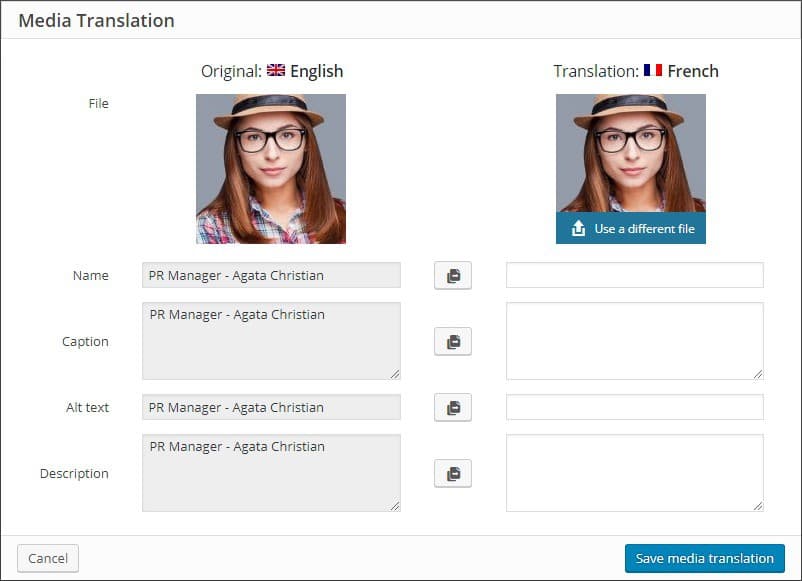 افزونه WPML Media Translation چند زبانه کردن رسانه و تصاویر وردپرس 2.7.4 — تصویر ۶