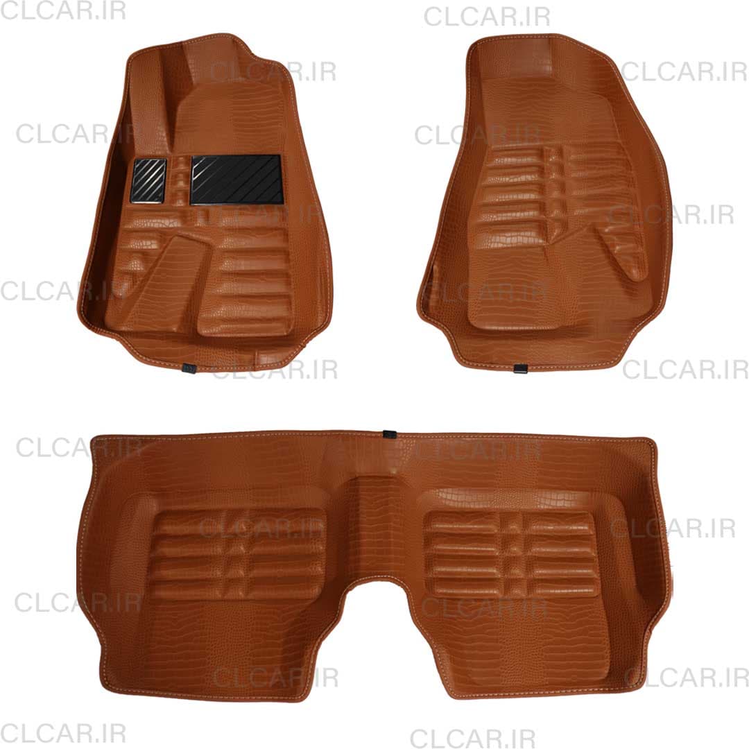 کفی پنج بعدی پژو 405 پوست ماری مشکی کد (K5P-405-BL) — تصویر ۵