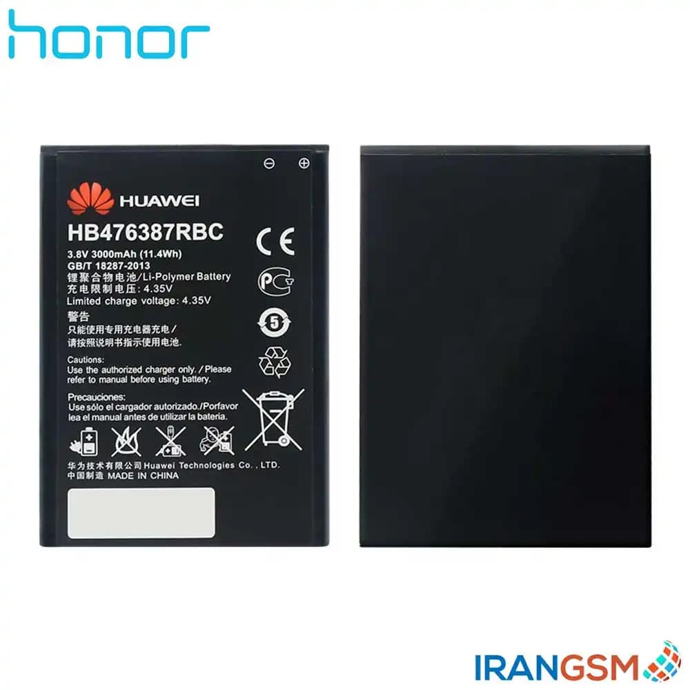 باتری موبایل آنر Huawei Honor 3X G750 مدل HB476387RBC