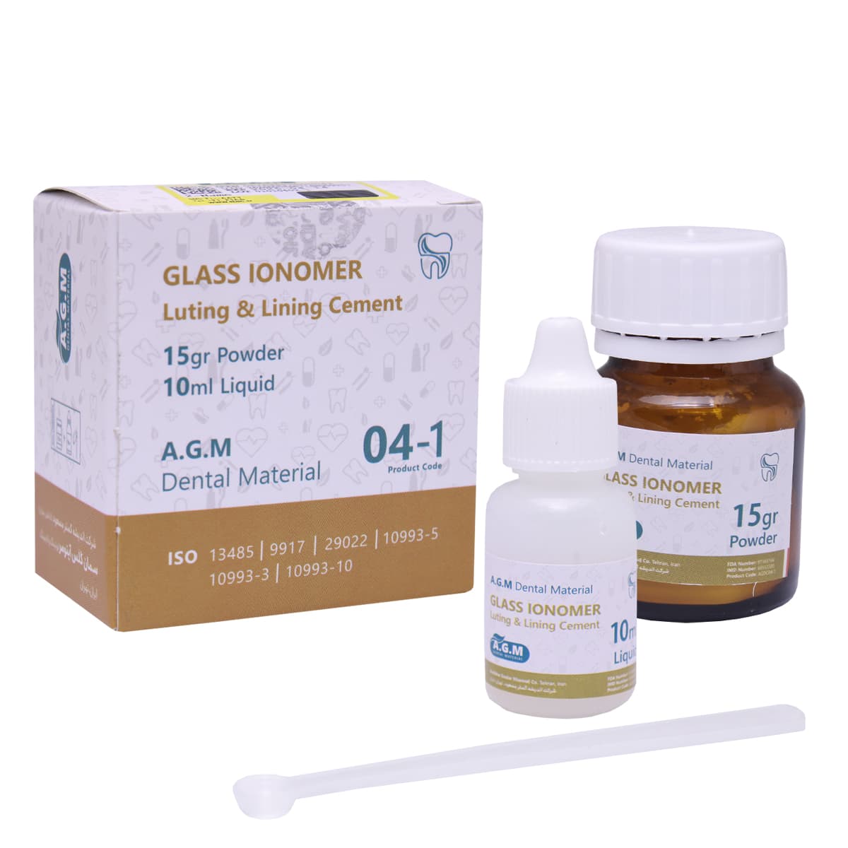 گلاس آینومر لوتینگ و لاینینگ برند AGM — تصویر ۲