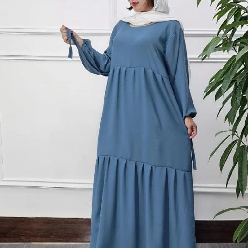 پیراهن ساحلی نخ ابروبادگرم بالا/کد7077 — تصویر ۸