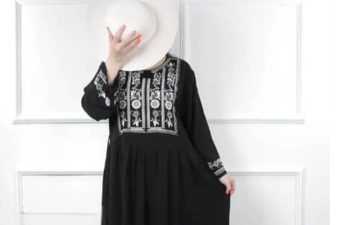 پیراهن ساحلی نخی یقه چاپی الهه/کد6990