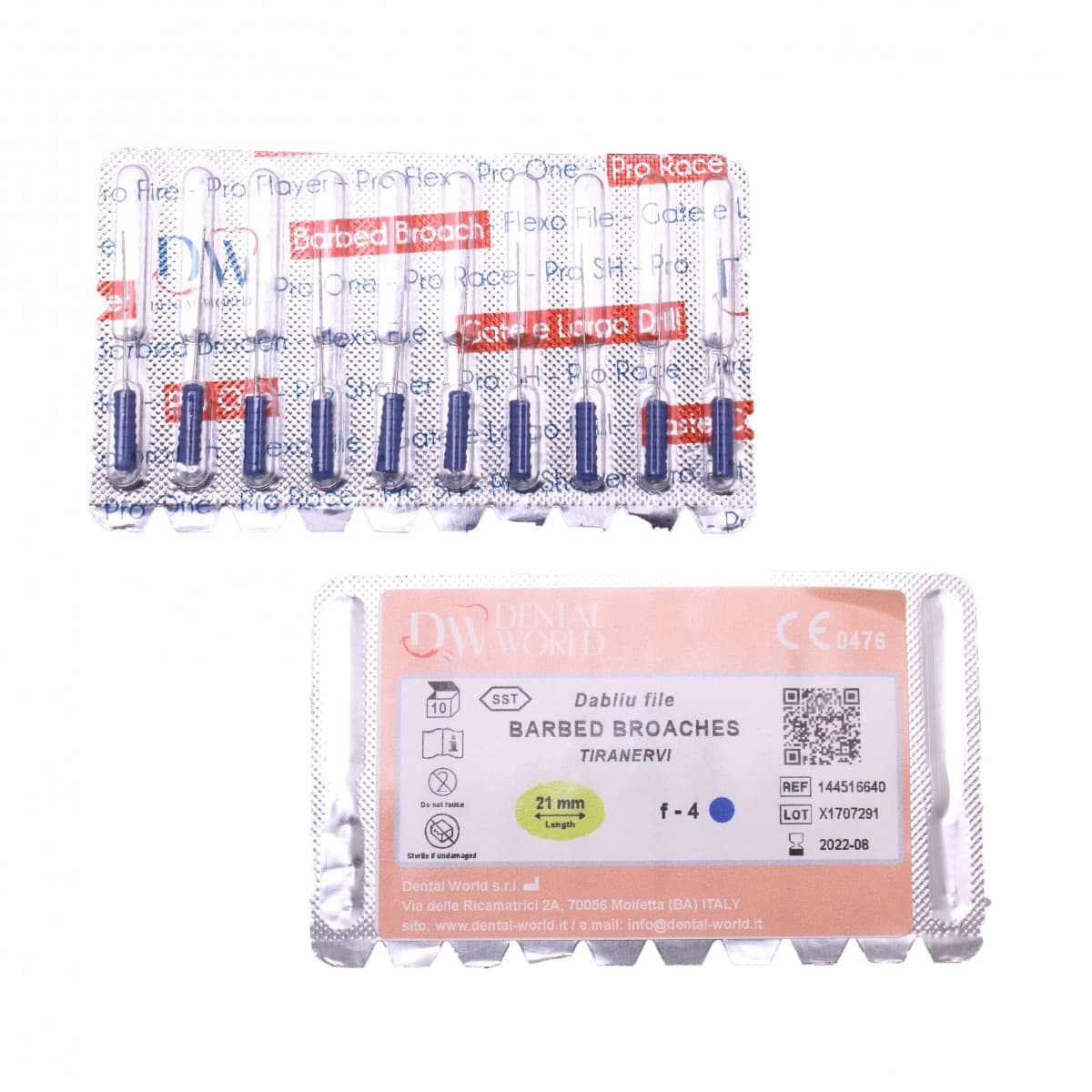 باربروچ طول 21 برند Dental World — تصویر ۴