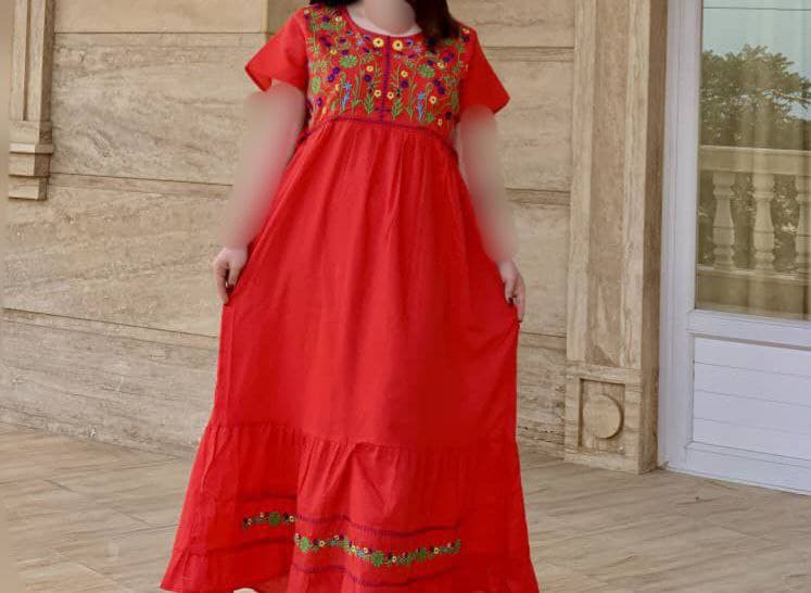 ساحلی خامه دوزی وارداتی هندی/کد6798 — تصویر ۶