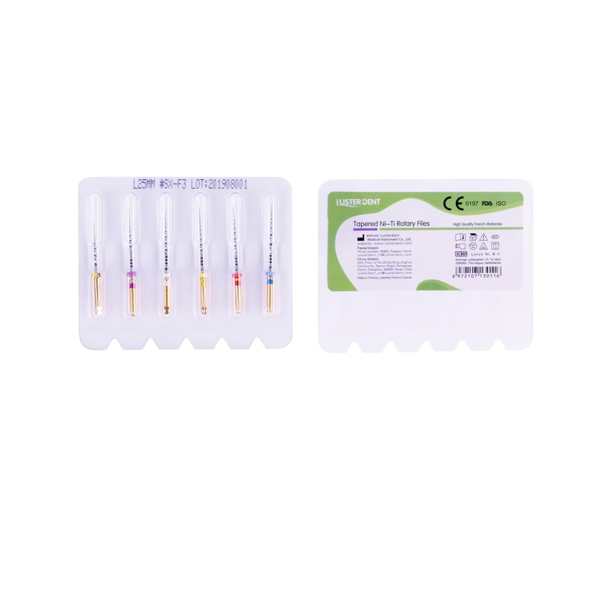 فایل روتاری Tapered Ni-Ti برند Lusterdent — تصویر ۲