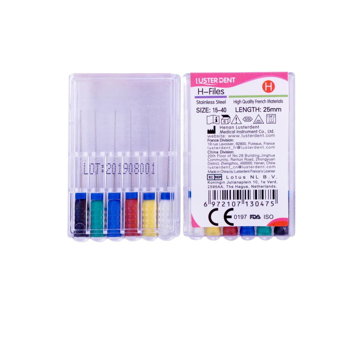 H فایل طول 25 برند Lusterdent