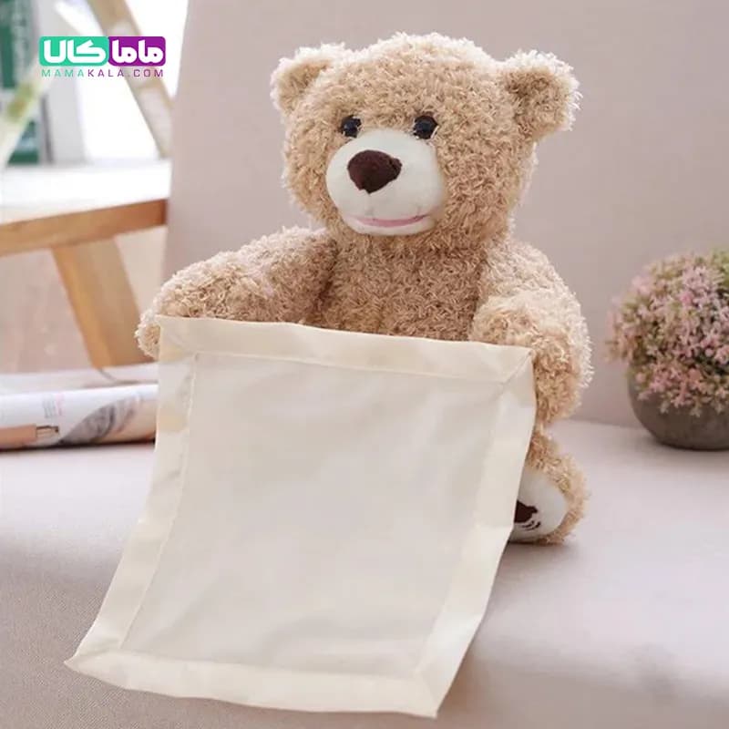 عروسک خرس دالی قهوه ای وارداتی 30 سانتیمتری — تصویر ۷