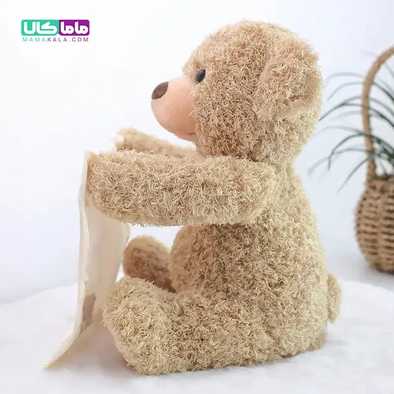 عروسک خرس دالی قهوه ای وارداتی 30 سانتیمتری — تصویر ۴