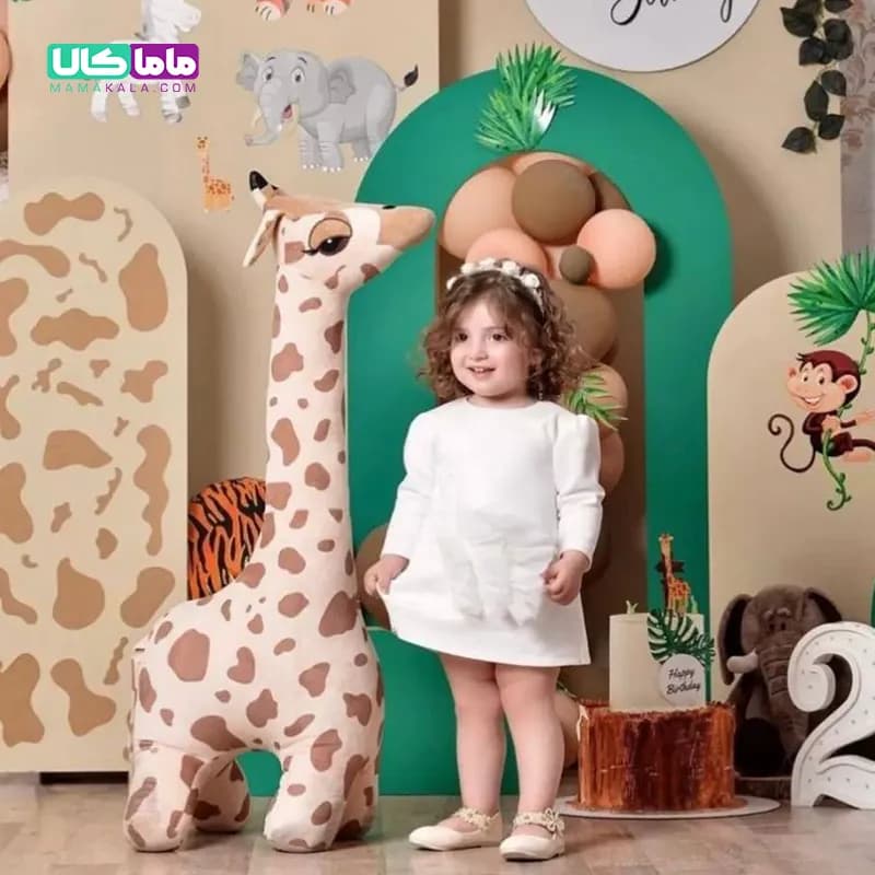 عروسک زرافه سافاری 100 سانتیمتری — تصویر ۸