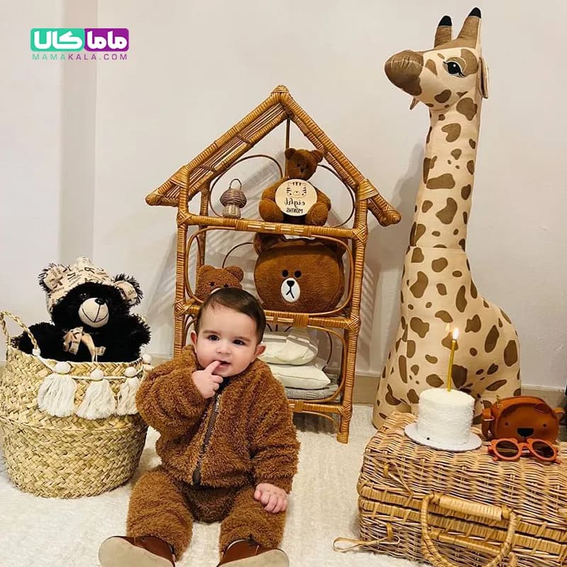 عروسک زرافه سافاری 100 سانتیمتری — تصویر ۴