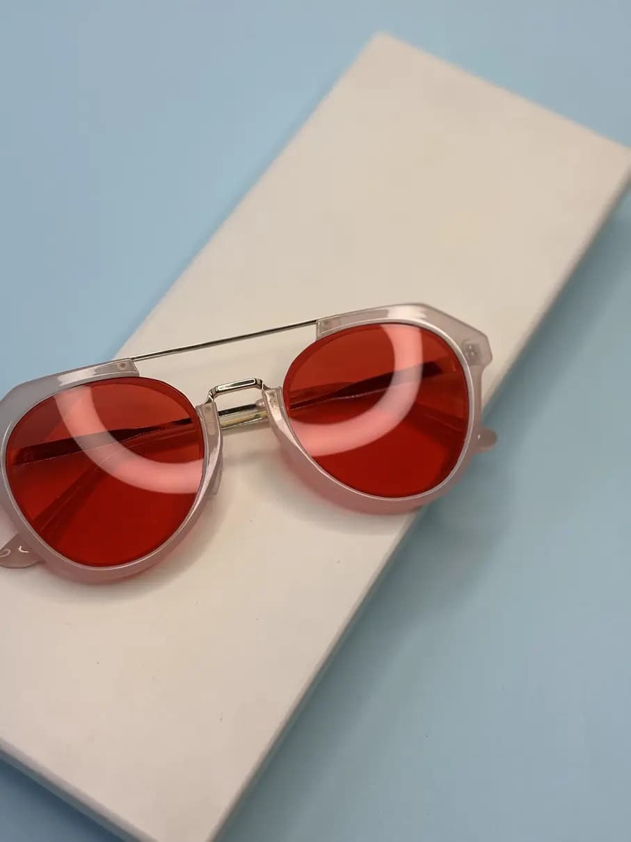 عینک آفتابی اورجینال Rayban قرمز UV 400