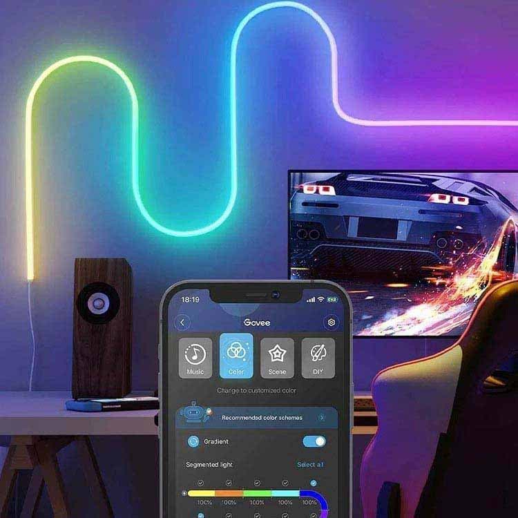 چراغ نئونی 3 متری گووی Govee Neon Rope RGBIC — تصویر ۳