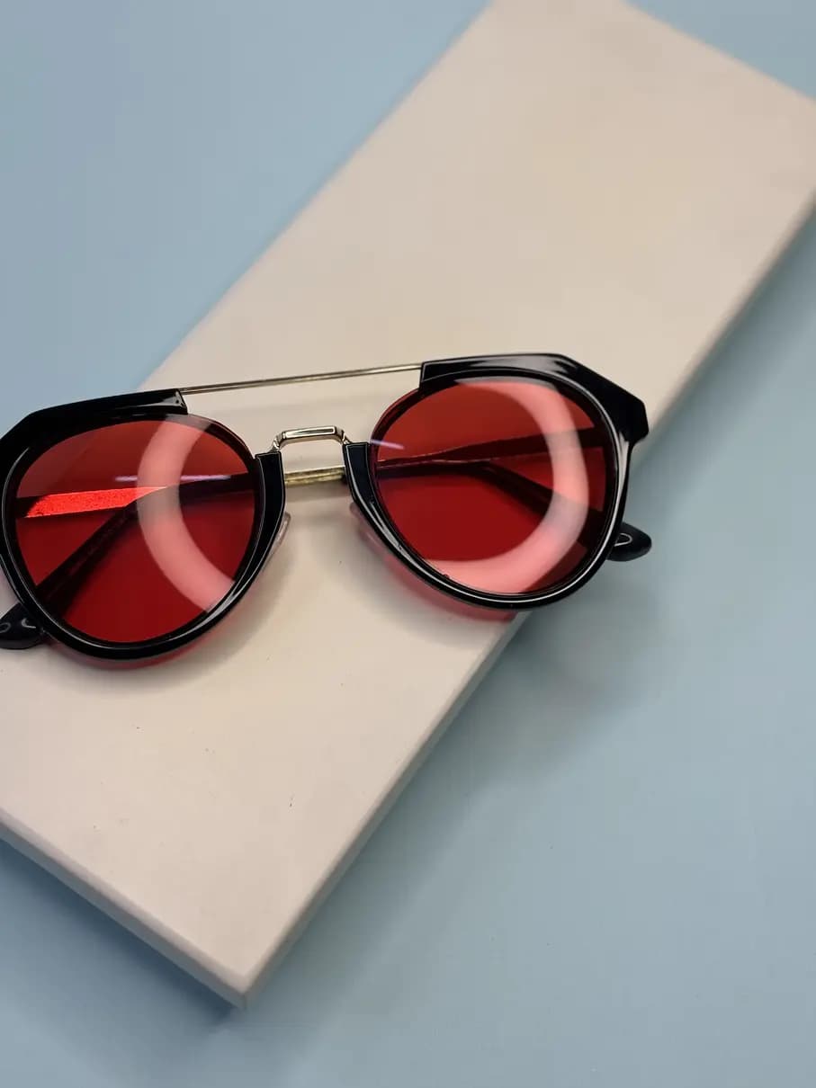 عینک آفتابی اورجینال Rayban زرشکی UV 400
