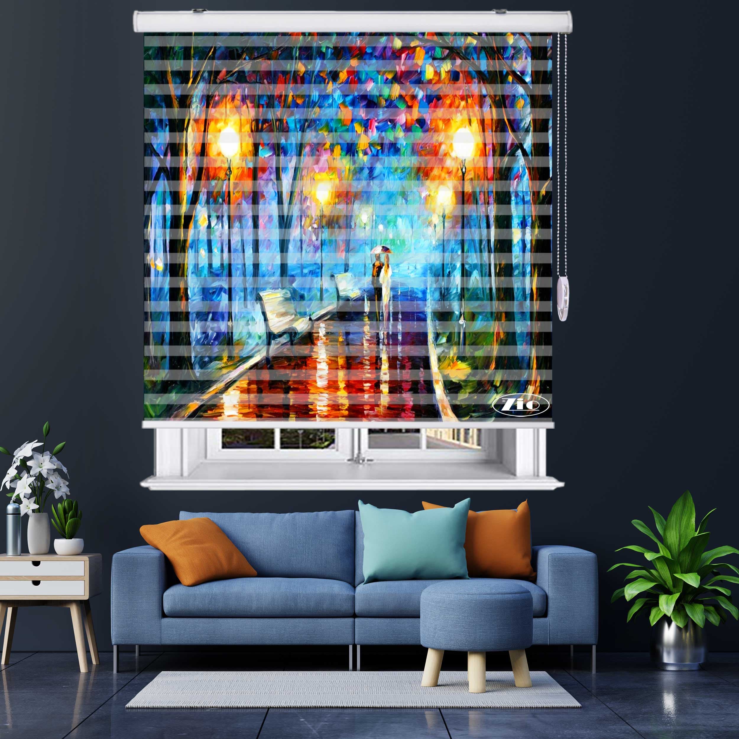 پرده زبرا زیو مدل P 6088