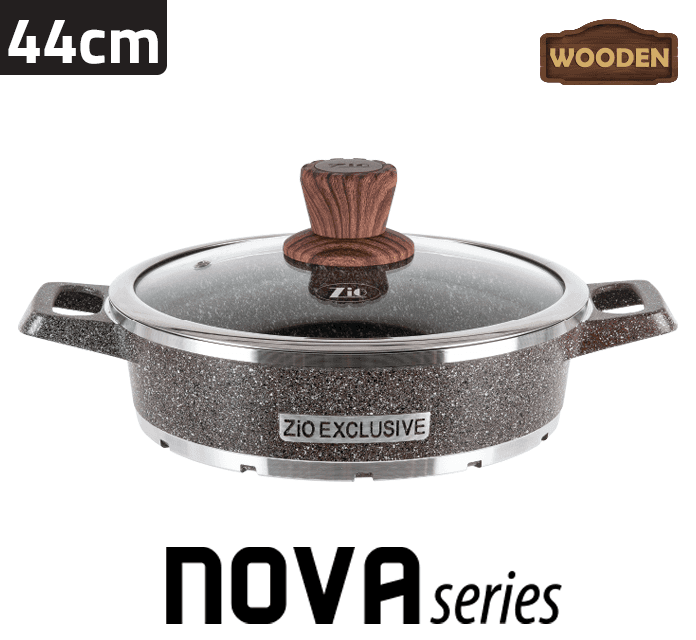 ماهیتابه گرد مدل نوا 8402 سایز 44 زیو / ZIO NOVA ZLC-8402-44 — تصویر ۲