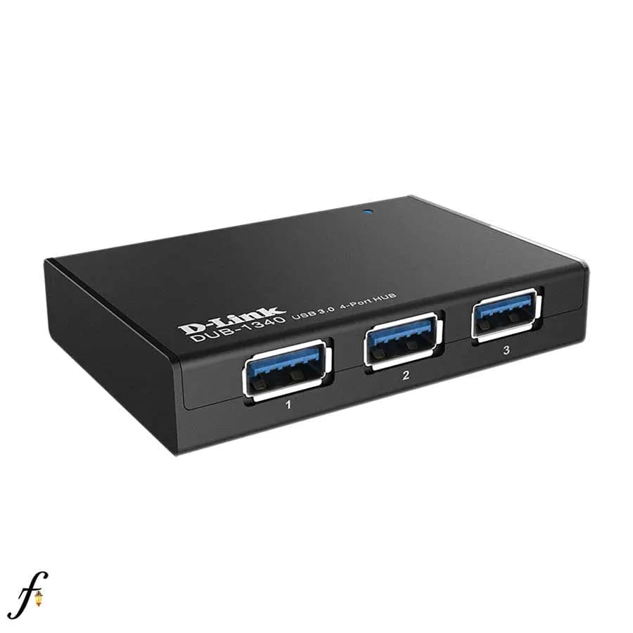 هاب USB 3.0 دی لینک مدل DUB-1340 چهار پورت با شارژ سریع — تصویر ۲