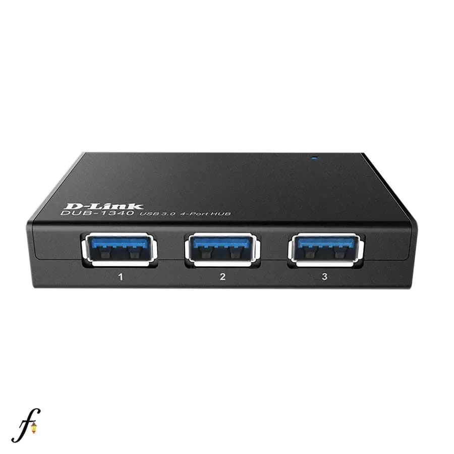 هاب USB 3.0 دی لینک مدل DUB-1340 چهار پورت با شارژ سریع