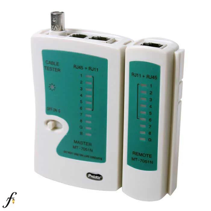 تستر کابل شبکه پروسکیت مدل MT-7051N تست Rj45/Rj11/BNC