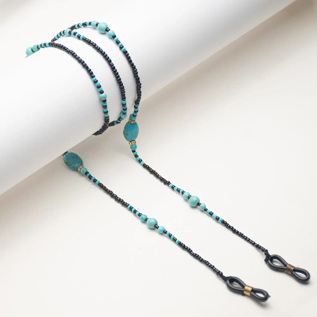 بند عینک طرح فیروزه ای 34</br><span>Glasses Strap AGS-34</span>