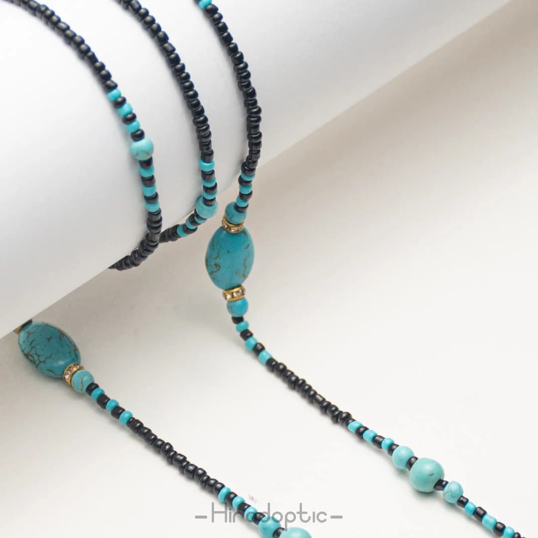 بند عینک طرح فیروزه ای 34</br><span>Glasses Strap AGS-34</span> — تصویر ۲
