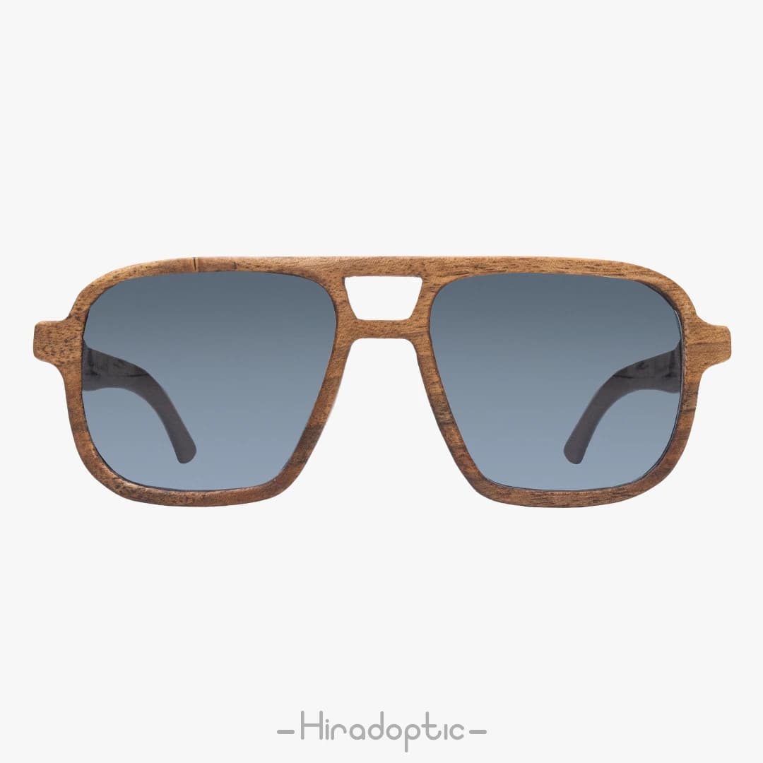 عینک آفتابی چوبی نوستالژی گردو 07<br><span>Wooden Sunglasses MWG07</span> — تصویر ۳
