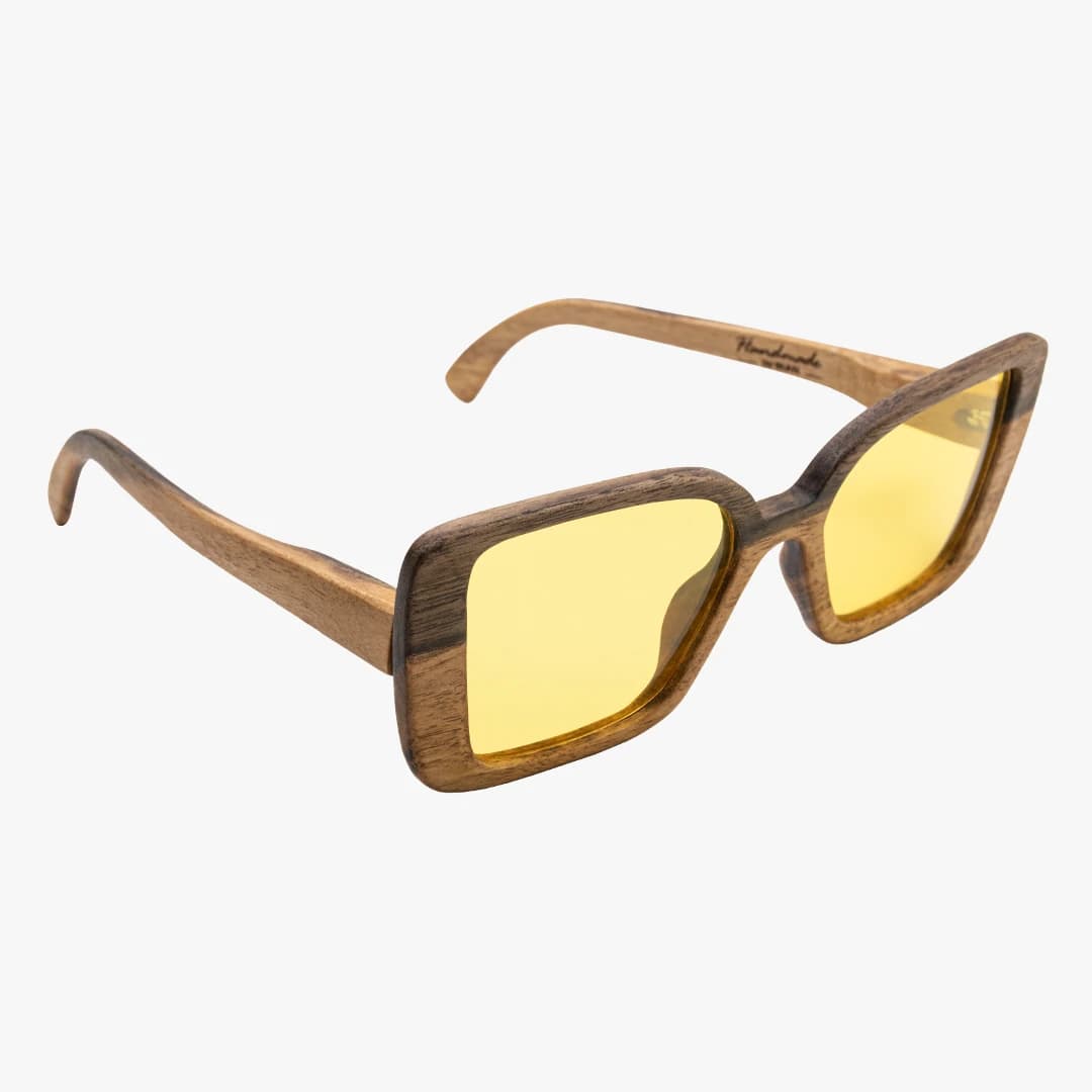 عینک شب چوبی فشن گردو 03<br><span>Wooden Sunglasses MWG03</span> — تصویر ۳