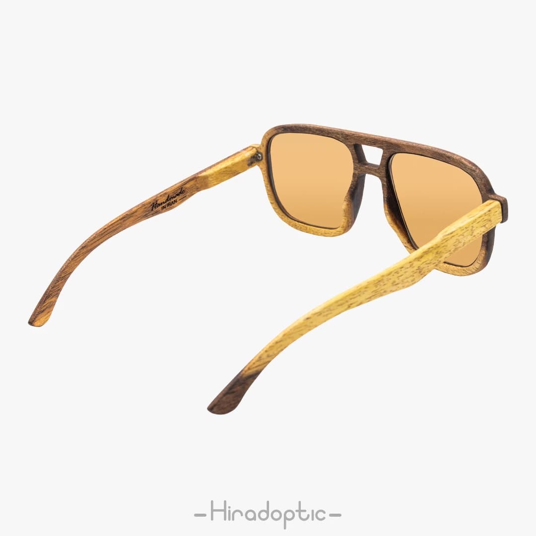 عینک آفتابی چوبی نوستالژی کهور 02<br><span>Wooden Sunglasses MWG02</span> — تصویر ۴