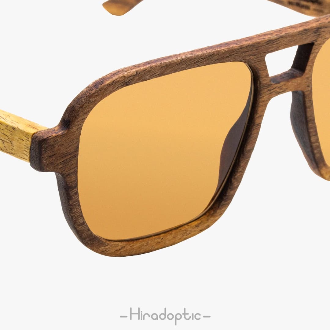عینک آفتابی چوبی نوستالژی کهور 02<br><span>Wooden Sunglasses MWG02</span> — تصویر ۵