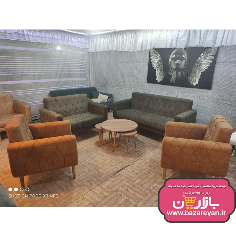 مبل راحتی7 نفره مدل کمجا کد 21 ارسال رایگان به سراسر کشور — تصویر ۲