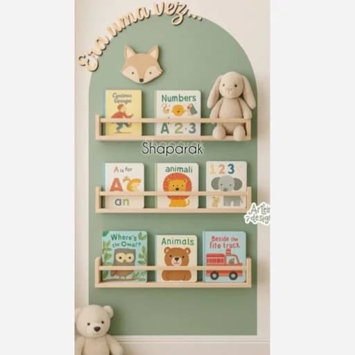شلف کتاب کودک و نوجوان سایز بزرگ مبلمان فرنا مدل 1122248