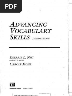 کتاب Advancing Vocabulary Skills (تقویت مهارتهای واژگان) نسخه انگلیسی PDF — تصویر ۲