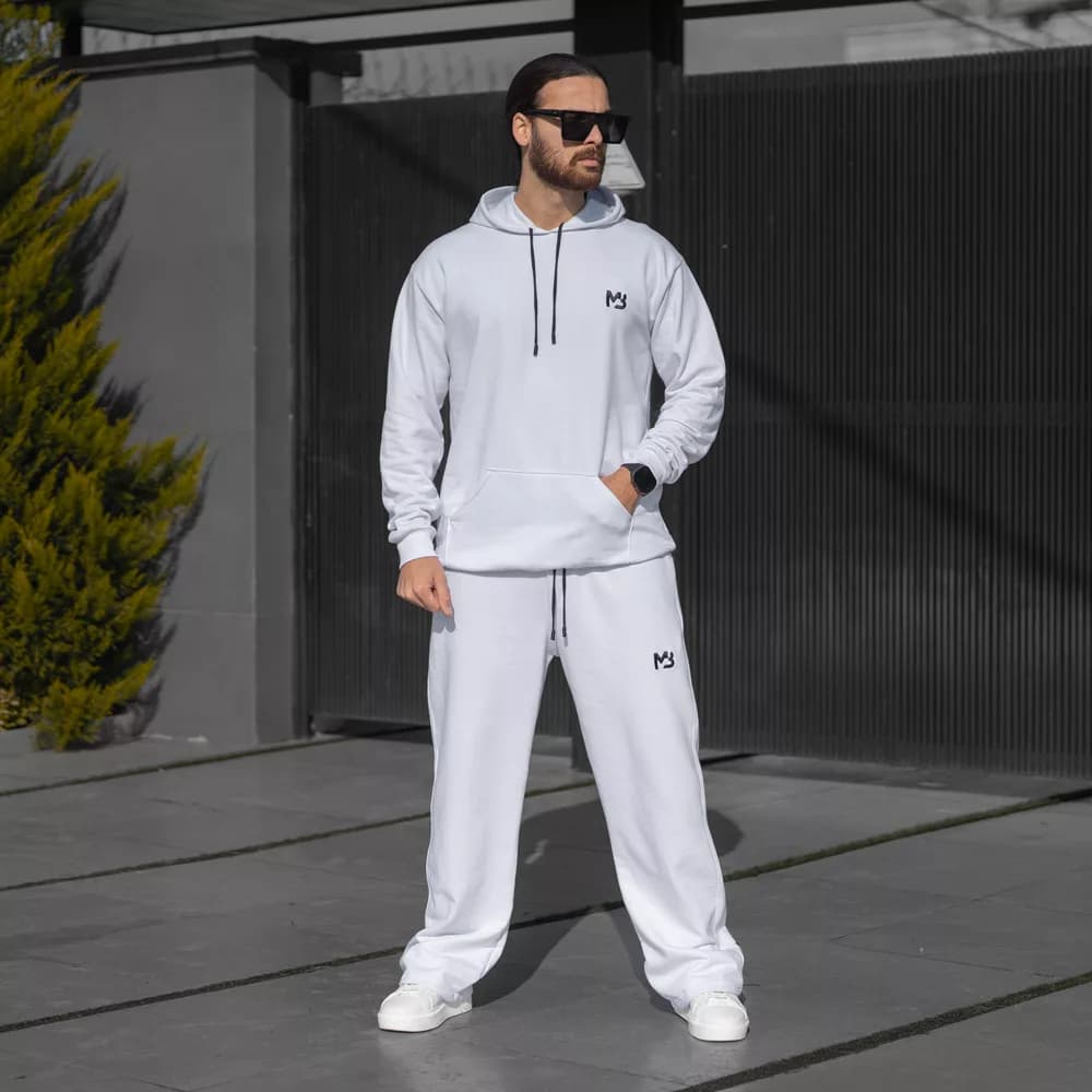 ست هودی و شلوار دورس نخ پنبه مردانه MB کد 28398 — تصویر ۳