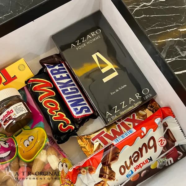 باکس هدیه مردانه عطر آزارو پور هوم — تصویر ۵