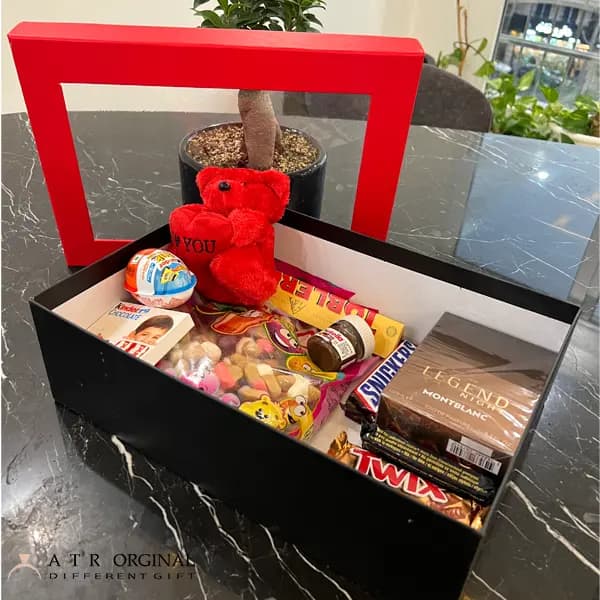 باکس هدیه مردانه عطر مون بلان لجند نایت — تصویر ۴