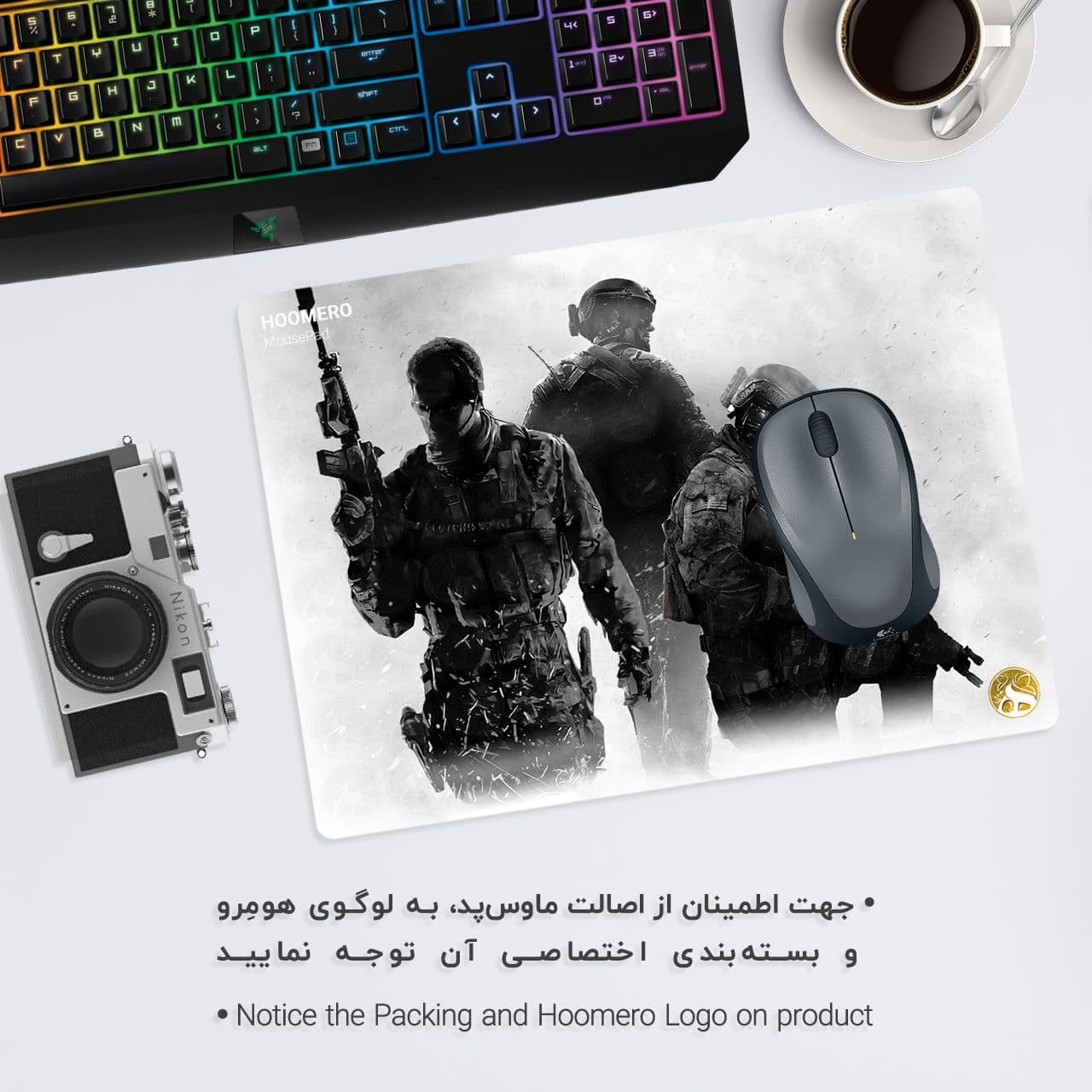 موس پد هومرو طرح کالاف دیوتی مدل A3880 — تصویر ۲
