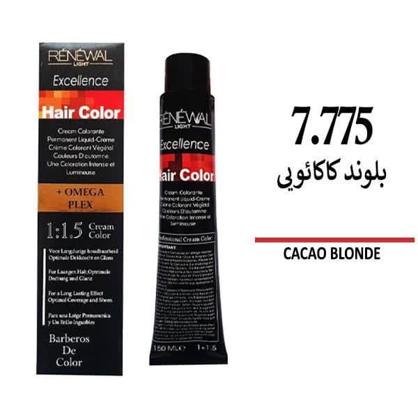رنگ مو رنوال سری کاکائویی بلوند کاکائویی 7/775