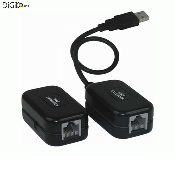 دستگاه افزایش طول کابل USB توسط تک کابل شبکه تا 60 متر