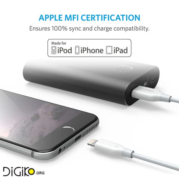 کابل شارژ اپل (لایتنینگ مخصوص iphon 5.6.7.8) مارک KNET — تصویر ۲