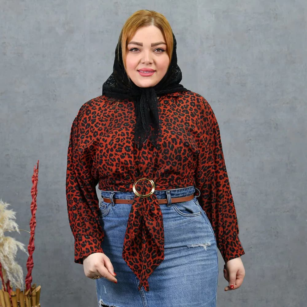 شومیز دخترانه جلو گره کد 28265 — تصویر ۲