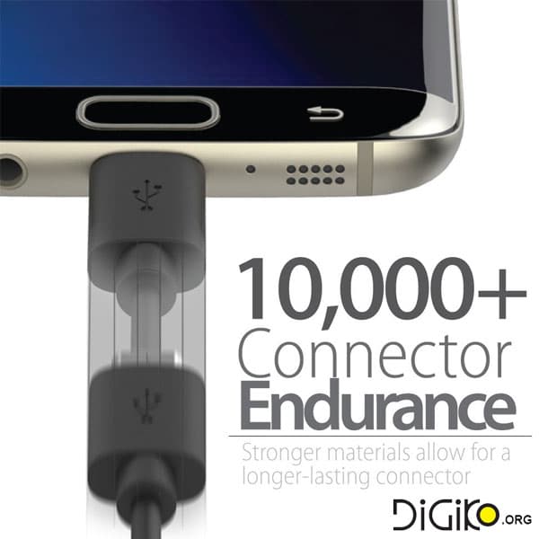 کابل USB3.1 TYPE-C به USB2.0 MICRO B مارک KNET PLUS — تصویر ۴