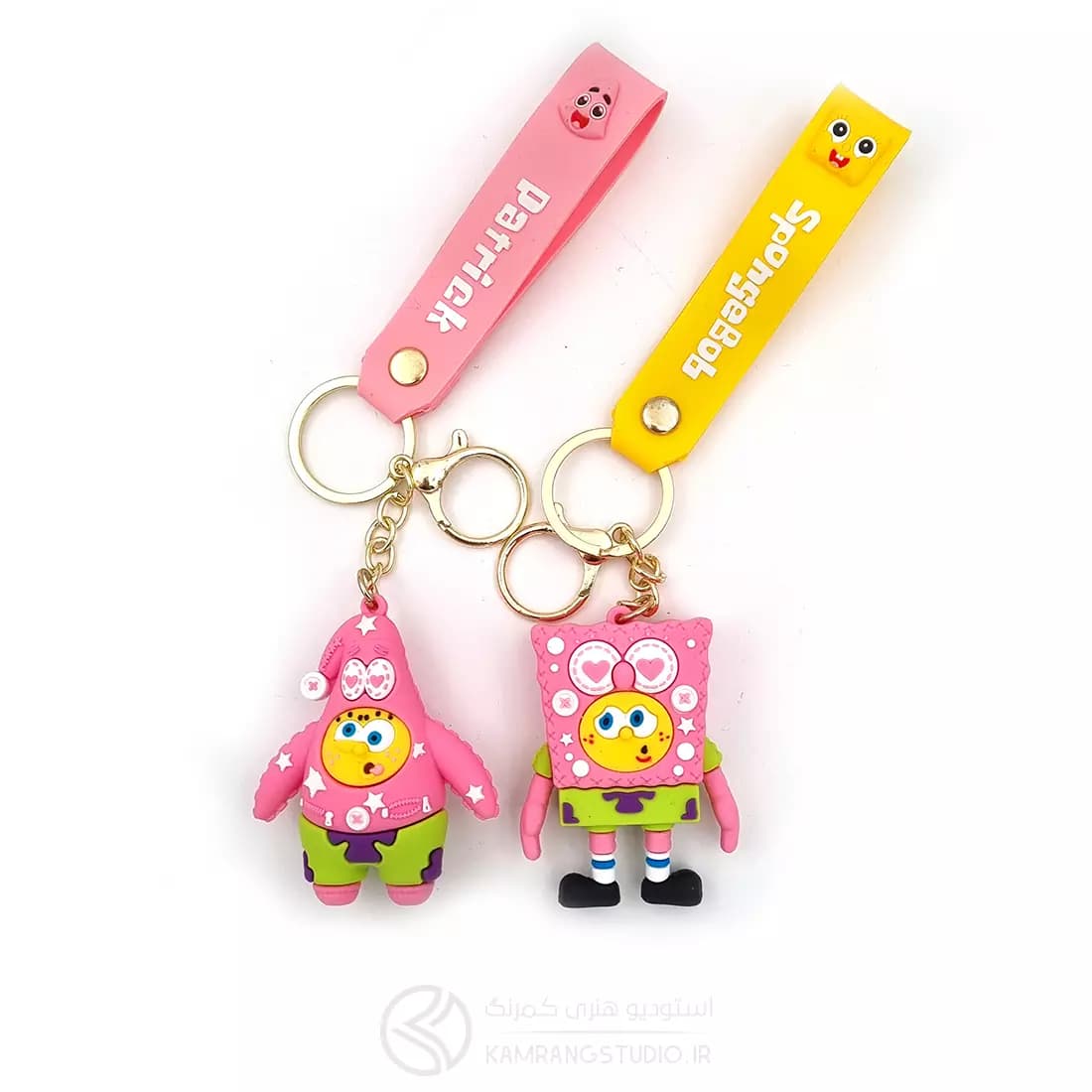 جاکلیدی سیلیکونی Sponge Bob & Patrick