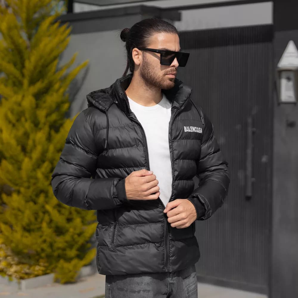 کاپشن کلاهدار مردانه بالنسیاگا کد 27903 — تصویر ۲