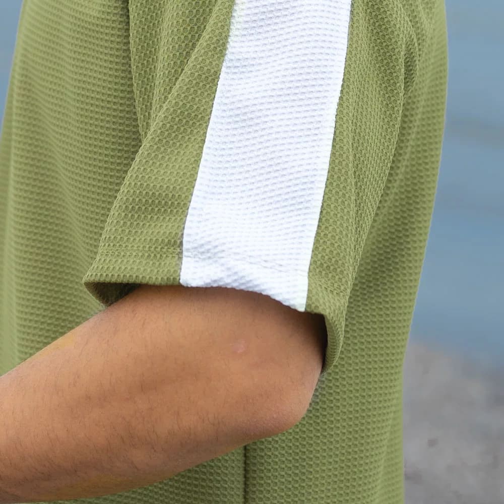 ست تیشرت و شلوار مردانه نیم زیپ کد 27350 — تصویر ۶