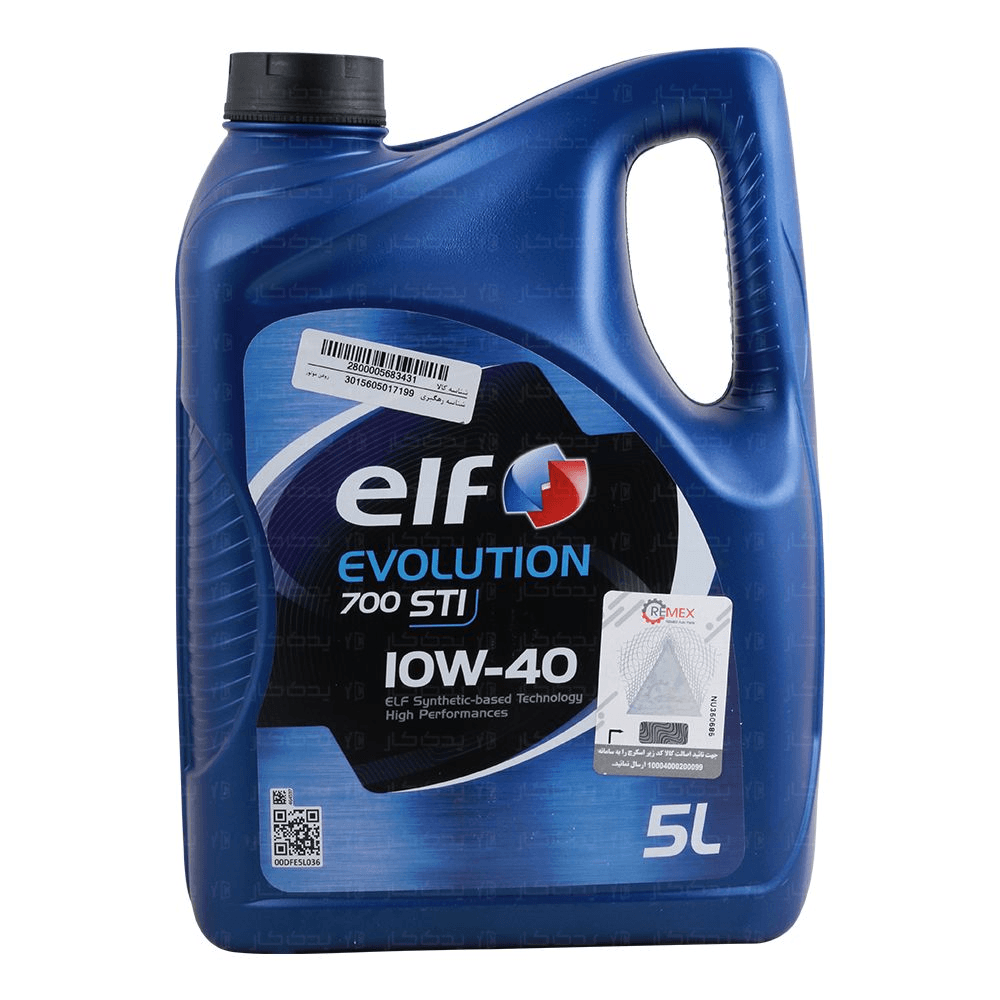 روغن موتور خودرو الف ELF مدل EVOLUTION 700 STI 10W40 SN اصلی (5 لیتری)