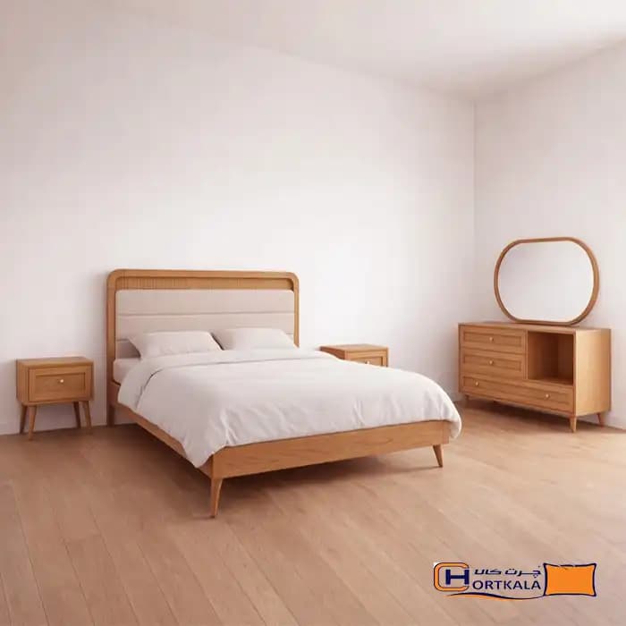 سرویس تختخواب دونفره 200*160 مدل حصیری