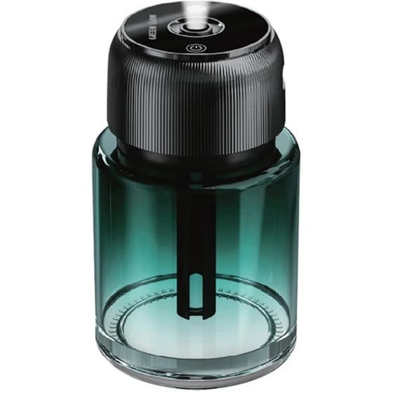 خوشبو کننده هوشمند خودرو طرح گرین لاین مدل Fragrance Air Diffuser شیشه سبز اصل 160 میل با نور لیزری کهکشانی ضمانت سلامت